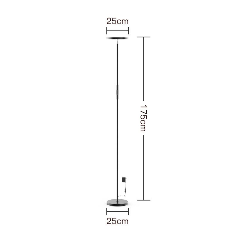 Zengge Ac100-240v 24w Smart Wifi Rgb+cct 2000lm Golvlampa Dimbar App Röststyrning Fungerar Med Google Home Alexa