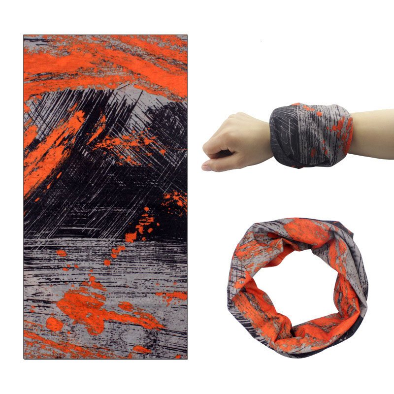 Elastisk Handduk Solskydd Kvinnlig Hals Magic Scarf Utomhusridning Sporthuvud Strandhandduk