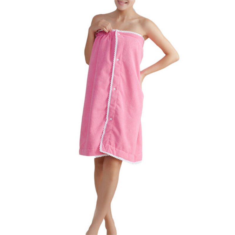 Honana Bx-368 Summer Soft Beach Able Wear Spa Badrock Plysch Högabsorberande Badhanddukskjol