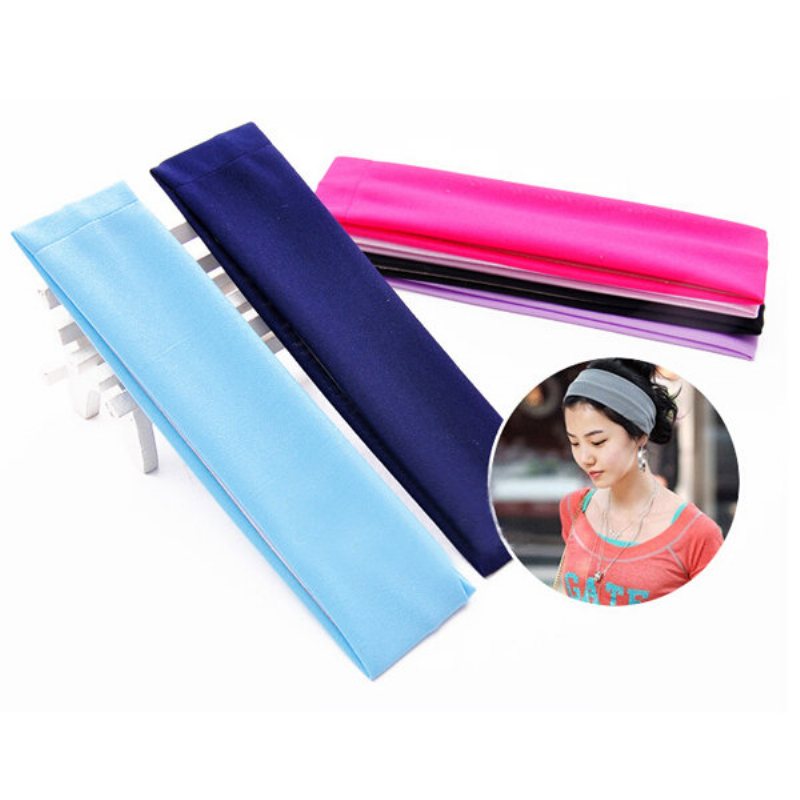 Honana Bx-808 Elastic Ladys Plain Headbrand Yoga Bag Sport Wash Face Snood 6 Färger