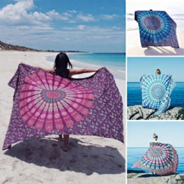 Honana Wx-17 150x210cm Bohemisk Stil Polyesterfiber Strandhanddukssjal Mandala Rektangel Lakan Gobeläng