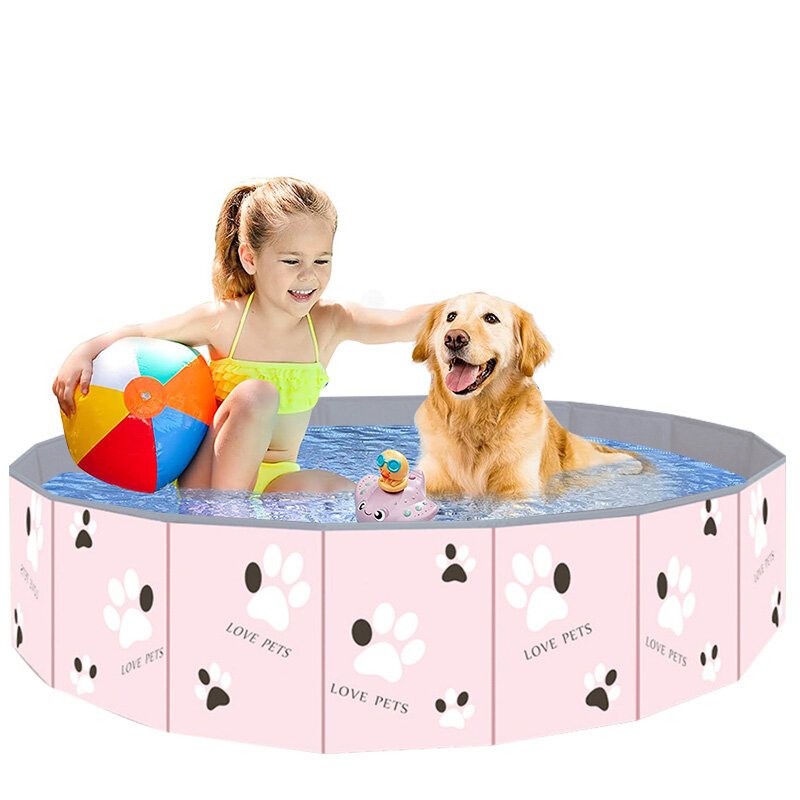 120*30cm Pet Uppblåsbar Pool Hundpooler