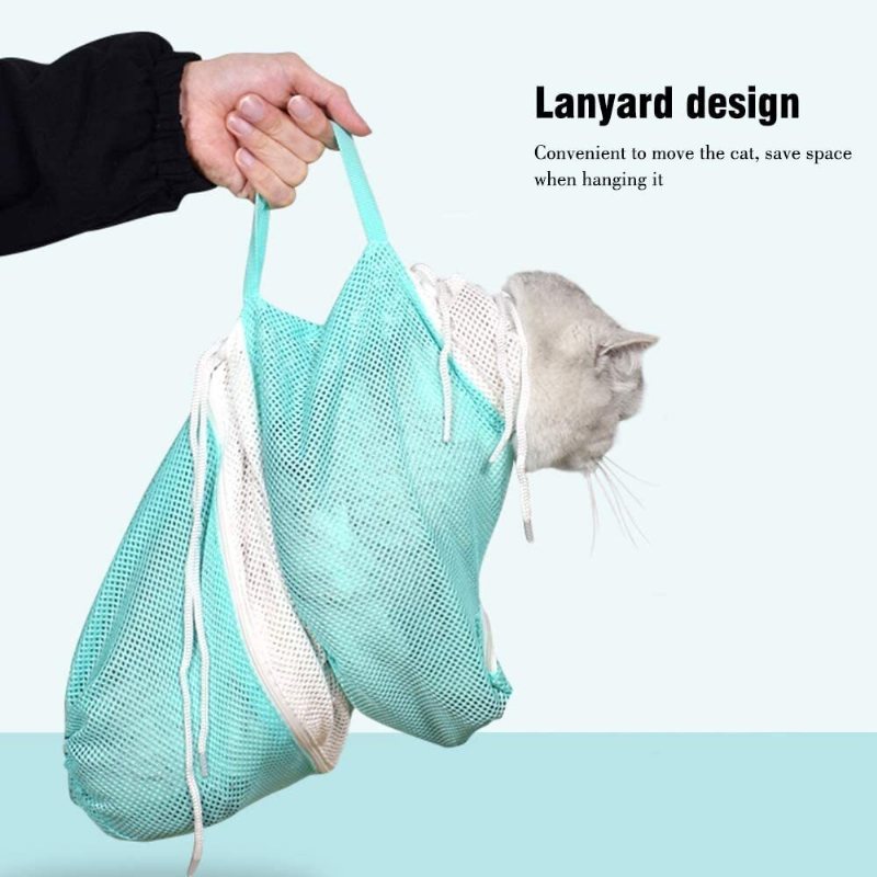 Cat Shower Net Justerbar Multifunktionell Andningsbar Anti-bite Bag