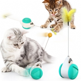 Cat Toy 360° Tumbler Självsnurrande Leksak Med Kattmynta Boll Intressant Interaktiv För Valp Och Hund