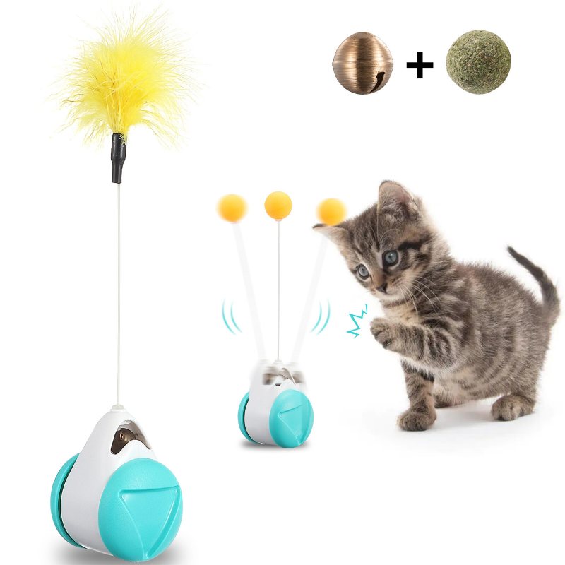 Cat Toy 360° Tumbler Självsnurrande Leksak Med Kattmynta Boll Intressant Interaktiv För Valp Och Hund