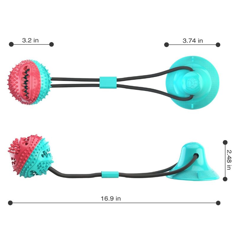 Dog Chew Toy For Aggressive Chewers Rope Ball Interactive Pet Tug Toy