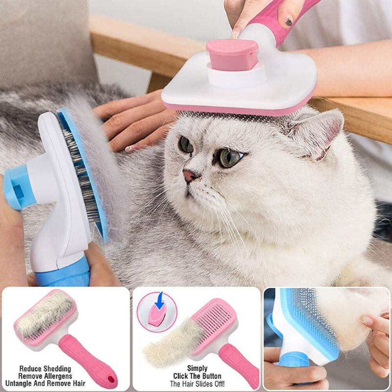 Dog Self Cleaning Slicker Brush Cat Grooming