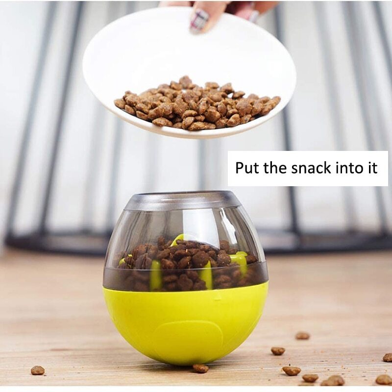 Dog Treat Ball Food Dispenser Interactive Slow Feeder Leksaker