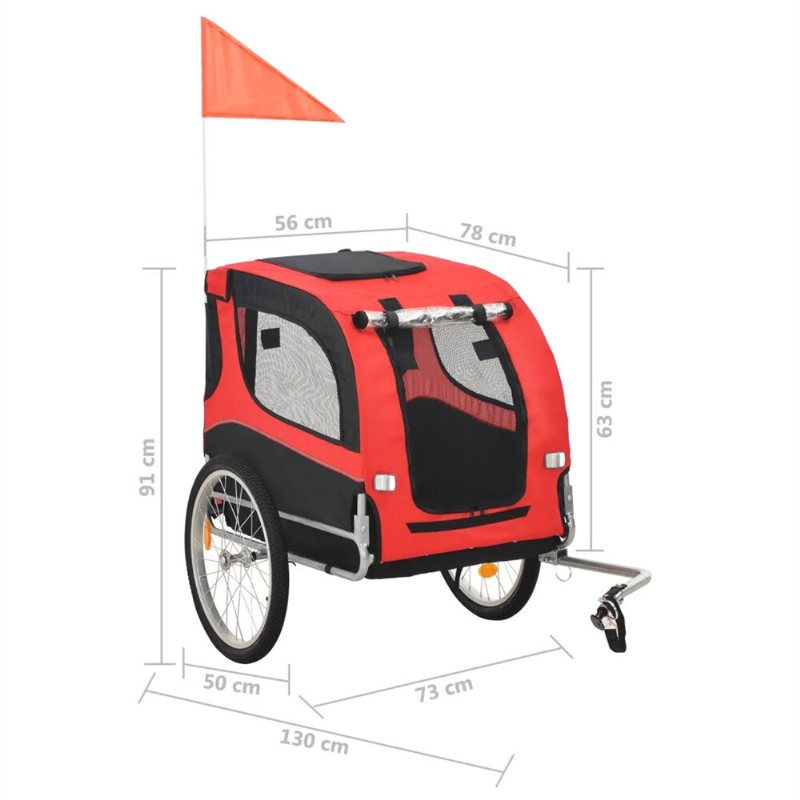 Eu Cykelvagn För Husdjur 91765 Hundhållare För Hundar Och Med Hållbar Ram Andas Skyddande Nät För Husdjursvagn Enkel Montering Starkt Lager