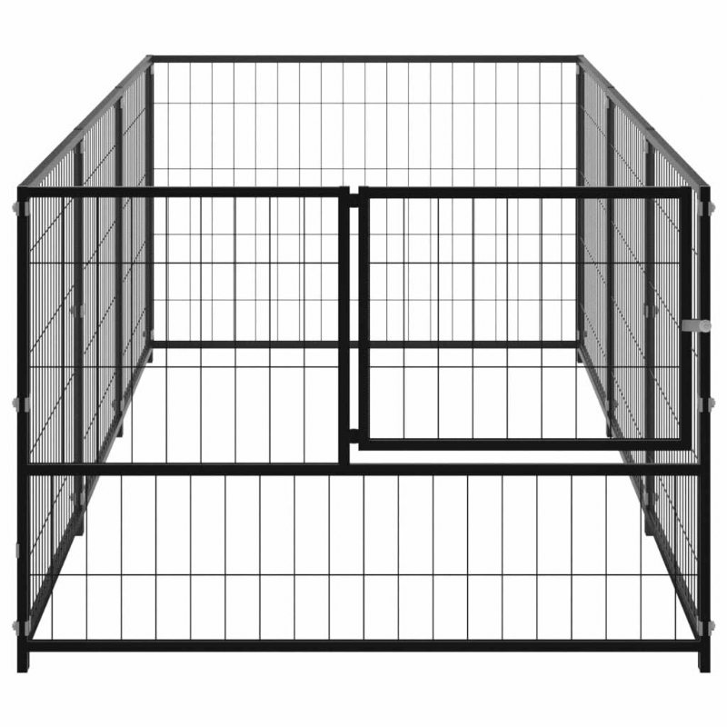 Eu Direct Vidaxl 3082093 Utomhus Hundkennel 3 M² Husbur Hopfällbar Valp Katter Sömn Metall Lekhage Motionsträning Bedpan Djurtillbehör