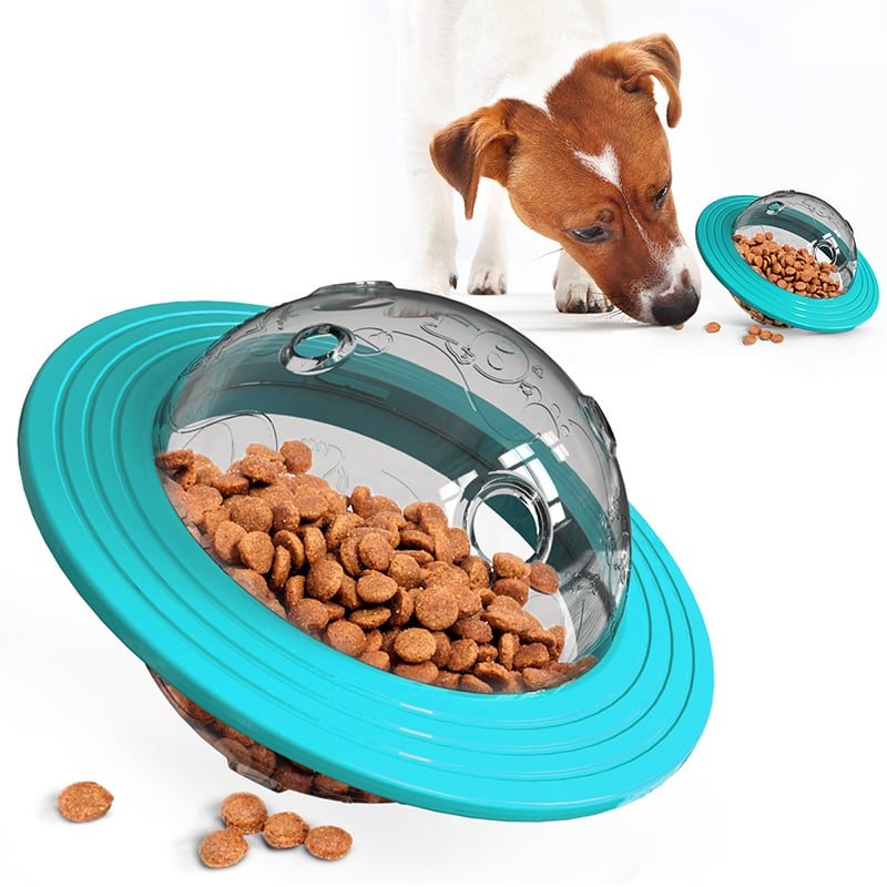 Flying Disc Hundleksaker Slow Food Feeder Ball Puppy Iq Training