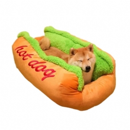 Hot Dog Shape Pet Madrass Valp Katt Mjuk Och Smutsig Pet Bed S Lsize