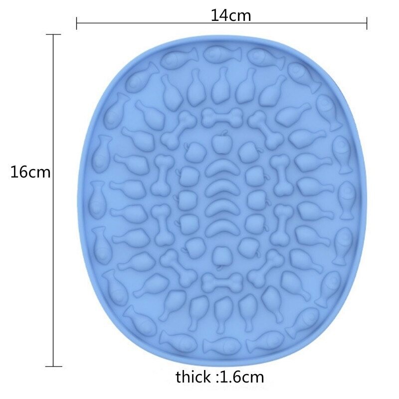 Hund Slow Food Tallrik Baddistraktion Silikon Slickmatta