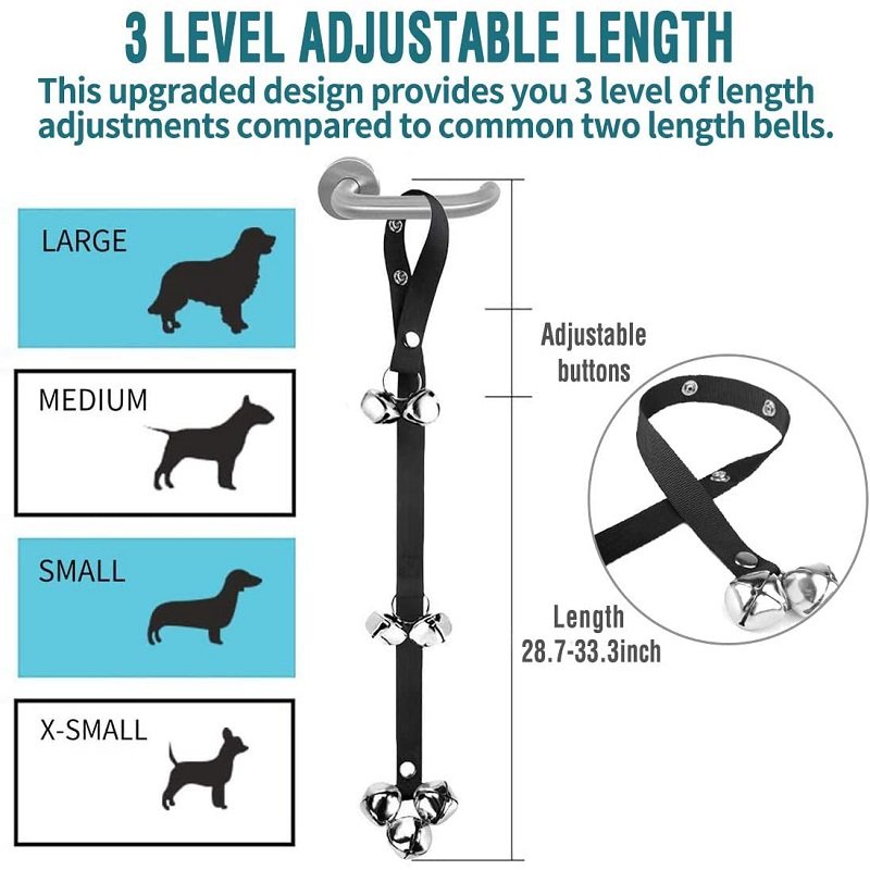Hunddörrklocka Justerbar Potträningsklocka