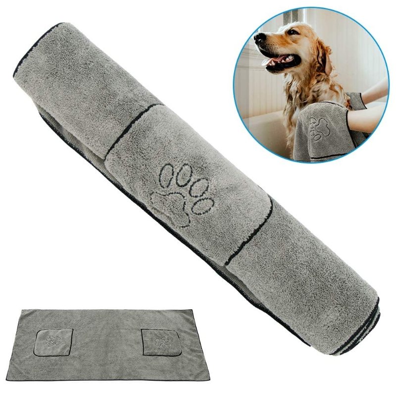 Hundhandduk Superabsorberande Mikrofiber Snabbtorkande Badhandduk