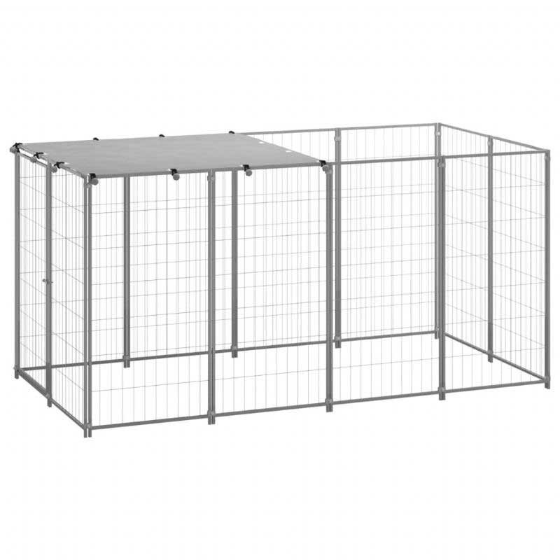 Hundkennel Silver 26 Ft² Stål