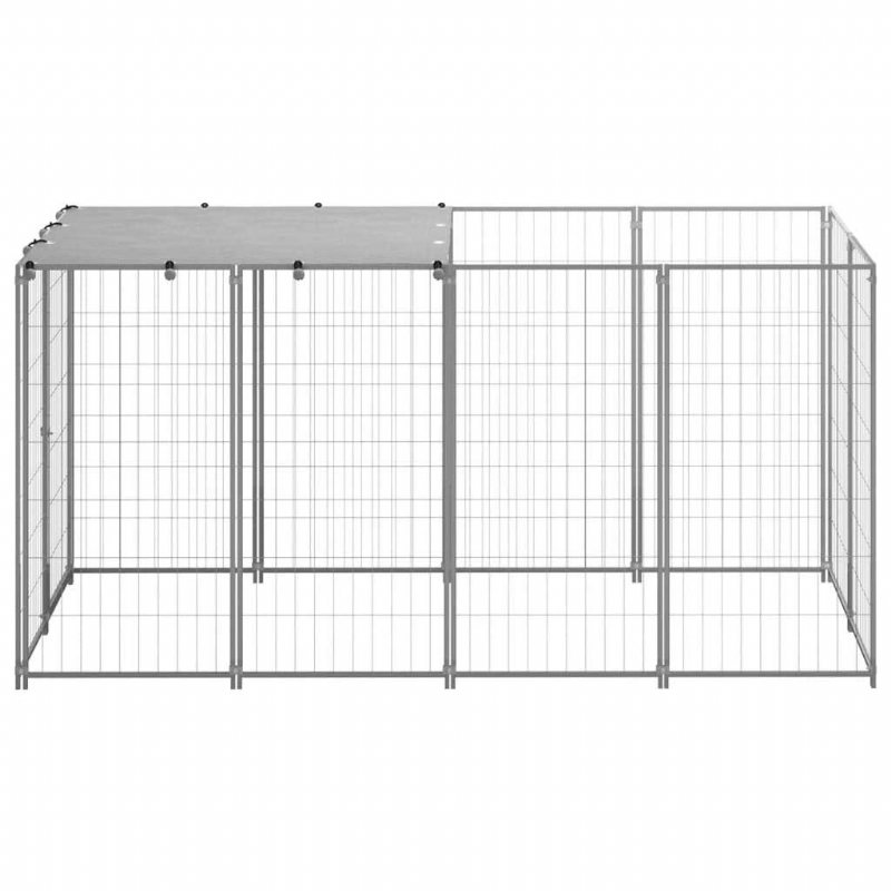 Hundkennel Silver 26 Ft² Stål