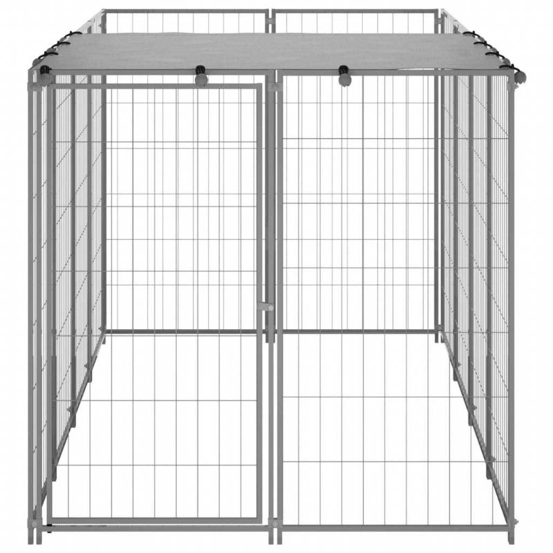 Hundkennel Silver 26 Ft² Stål