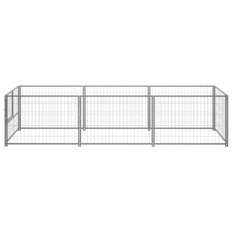 Hundkennel Silver 32.3 Ft² Stål