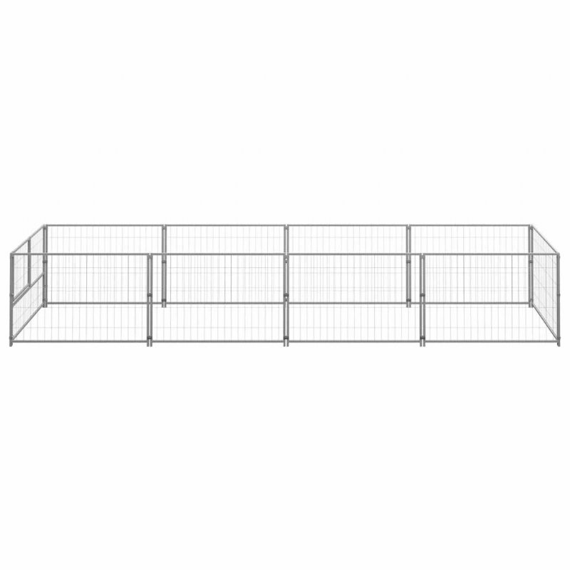 Hundkennel Silver 43.1 Ft² Stål