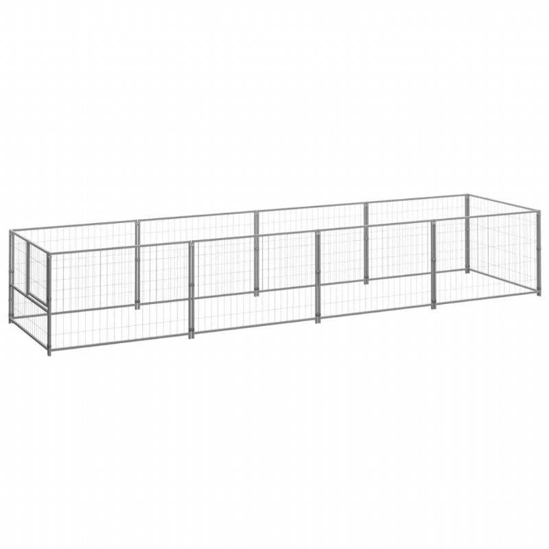 Hundkennel Silver 43.1 Ft² Stål