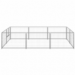 Hundkennel Silver 64.6 Ft² Stål