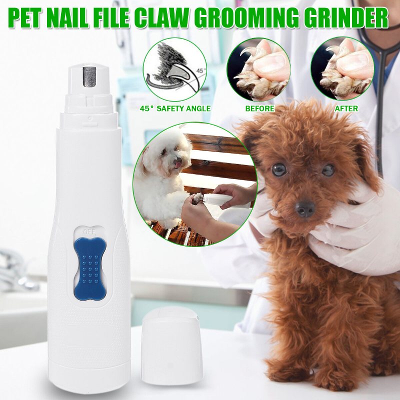 Husdjur Hund Katt Nagel Elektrisk Slipmaskin Clipper Klo Grooming Trimmer Slipverktyg