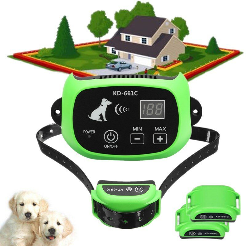 Lcd Electric Remote Shock Pet Hund Vibrationsträningshalsband Anti Bark