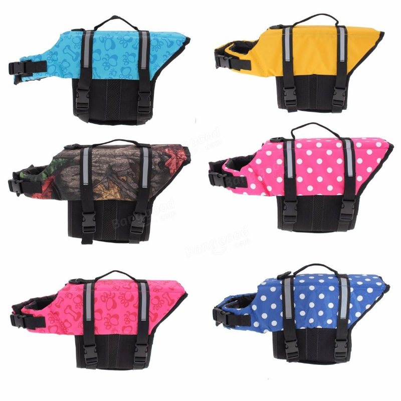 M Pet Aquatic Reflective Preserver Flytväst Hund Cat Saver Ny