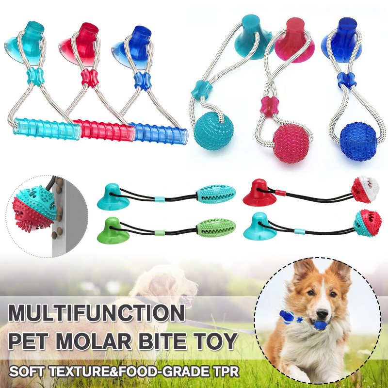 Multifunktion Pet Molar Bite Toys Hund/katt Leksak Rolig Söt Stick