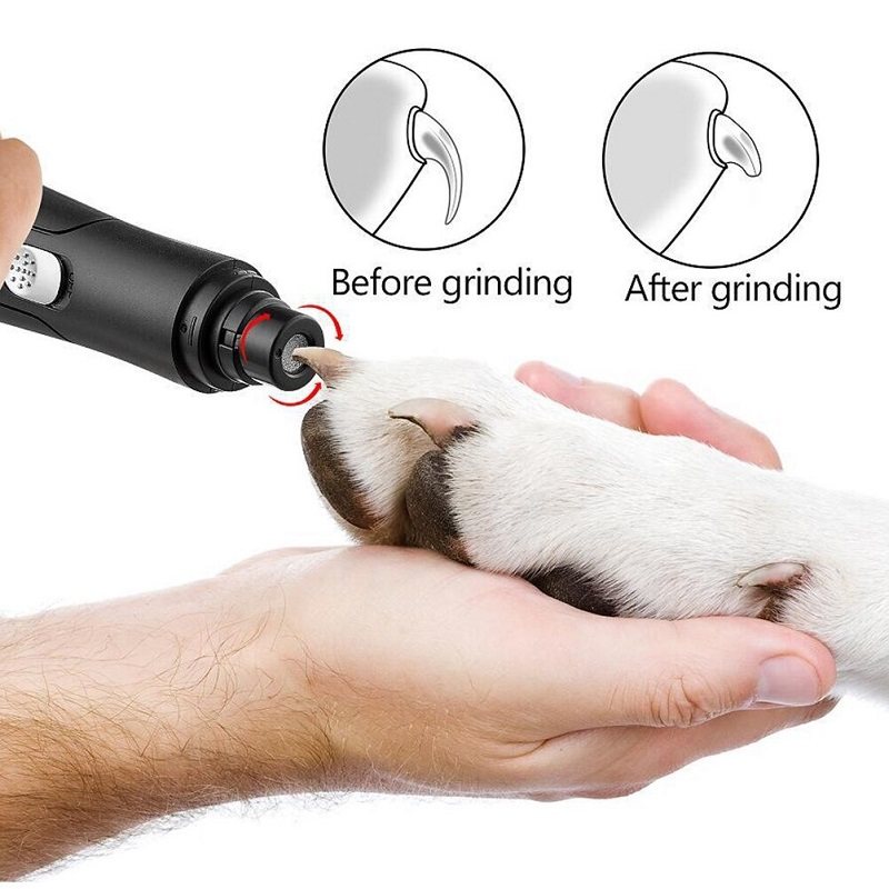 Pet Dog Nagelkvarn Uppladdningsbar Usb Nagelklippare Set