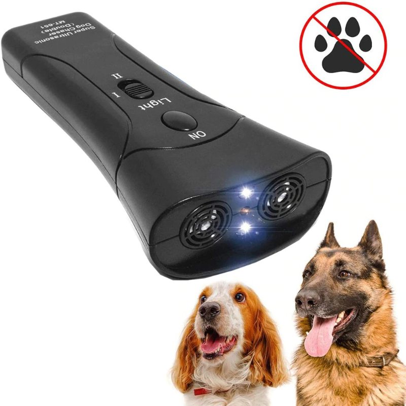 Pet Dog Repeller Anti Barking Led Ultrasonic Training Device