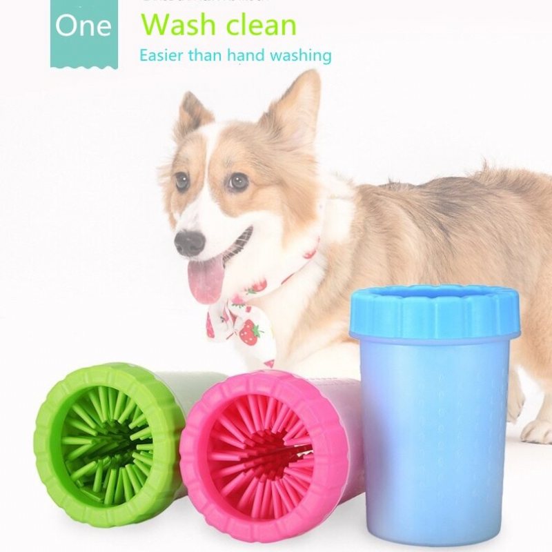 Pet Paw Cleaning Cup Bärbar Hund- Och Kattfottvättare