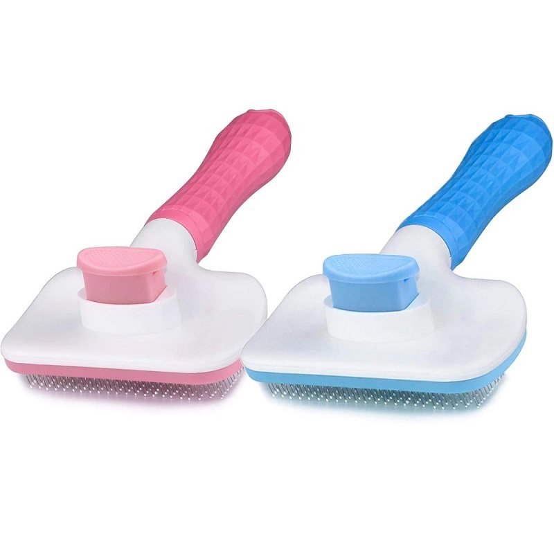 Pet Self Cleaning Brush Slicker Hair Grooming Massage Partiklar