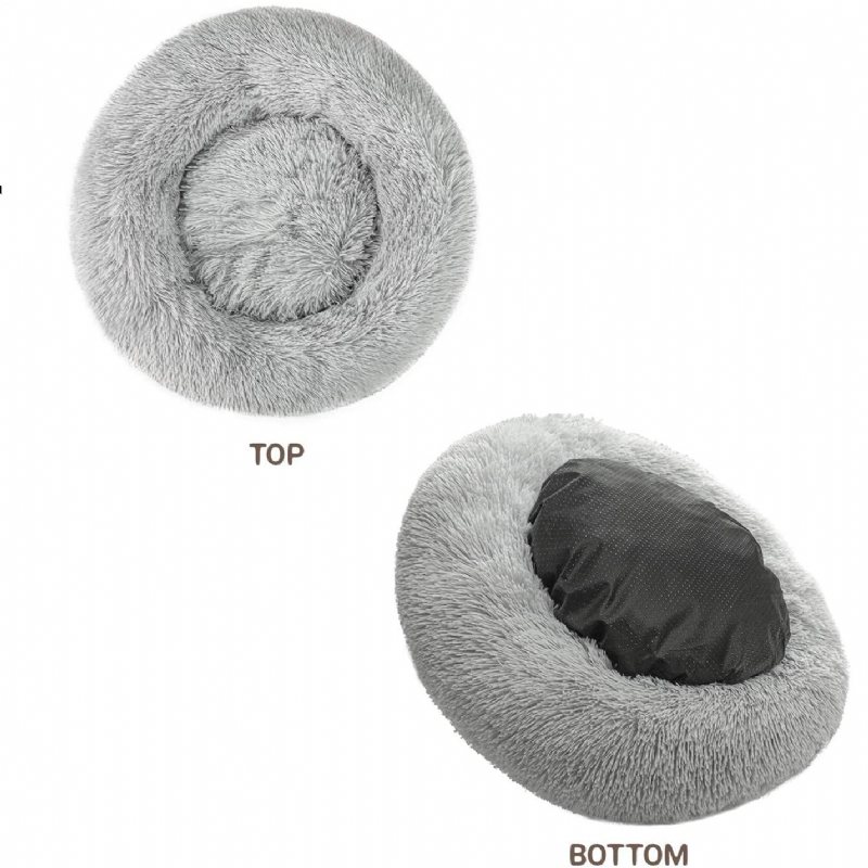 Ultra Soft Pet Bed 24 Tums Tvättbar Lugnande Kudde Kennels Självuppvärmande