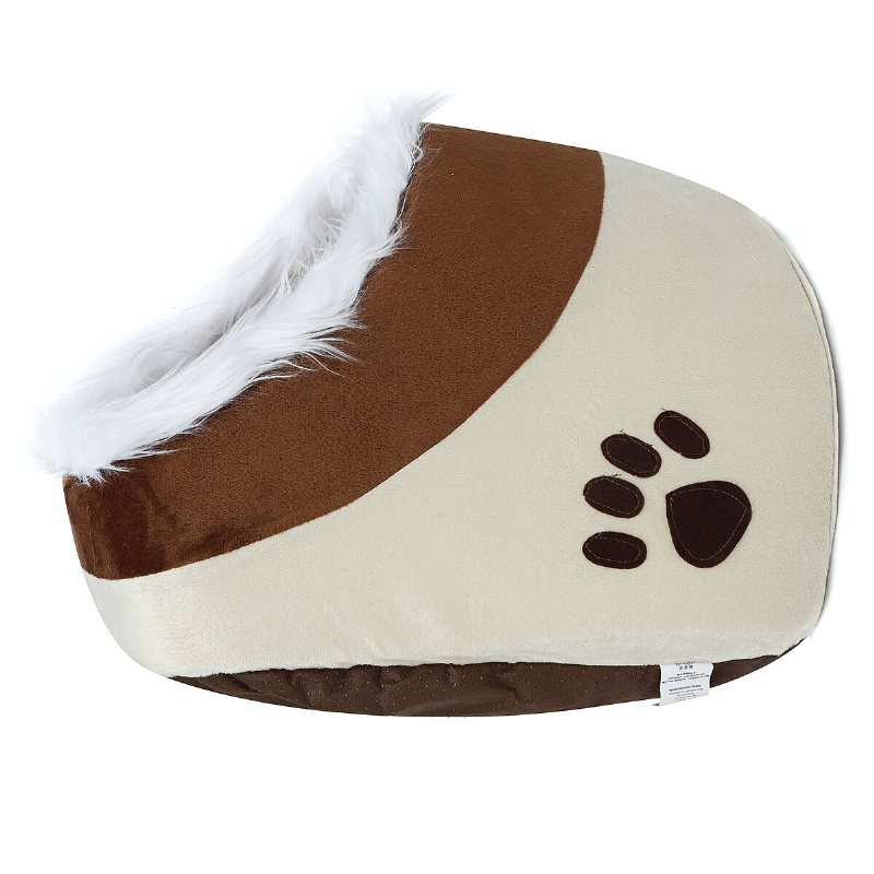 Varm Igloo Sleeping Pet Bed Hus Kudde Nest För Hund Valp Katt K Itten