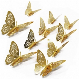 3d Butterfly Wall Decor Stickers – 12-pack