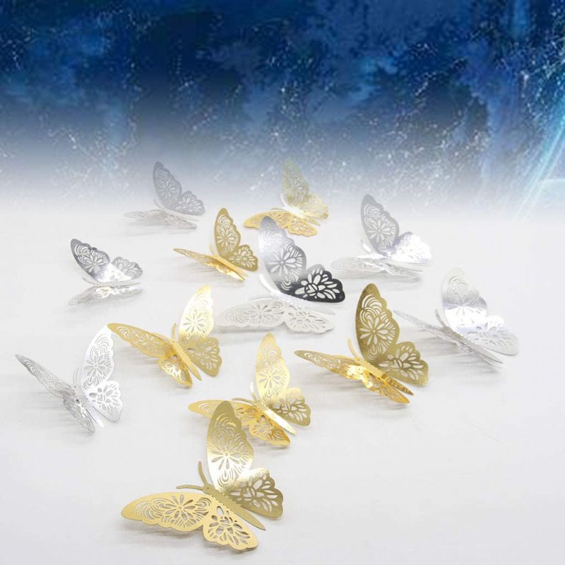 3d Butterfly Wall Decor Stickers – 12-pack