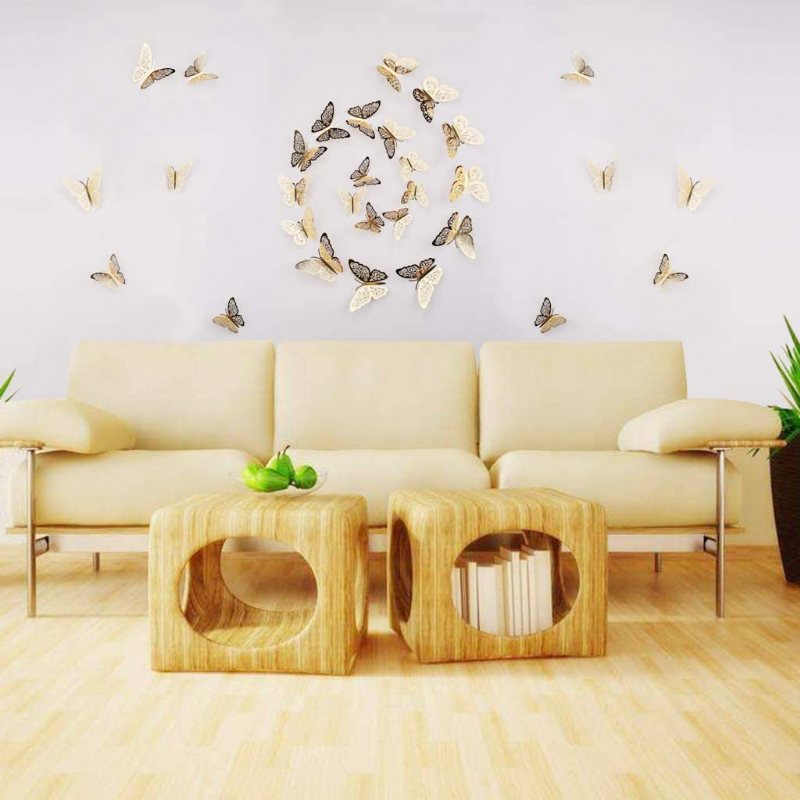 3d Butterfly Wall Decor Stickers – 12-pack