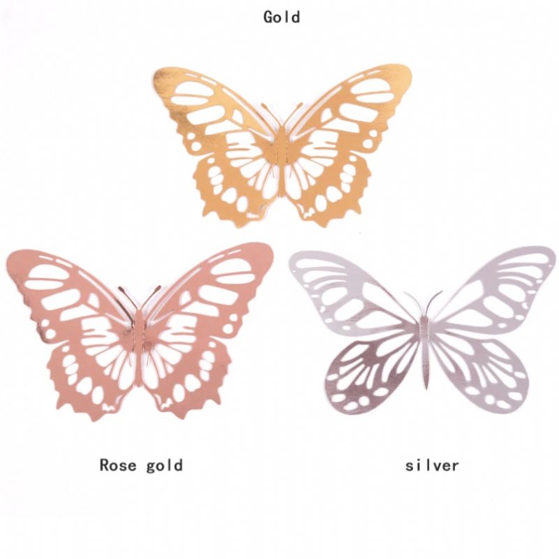 3d Butterfly Wall Decor Stickers – 12-pack