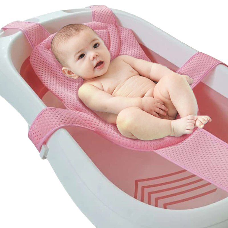 Baby Bath Mesh Justerbart Anti-slip Sitsstödnät