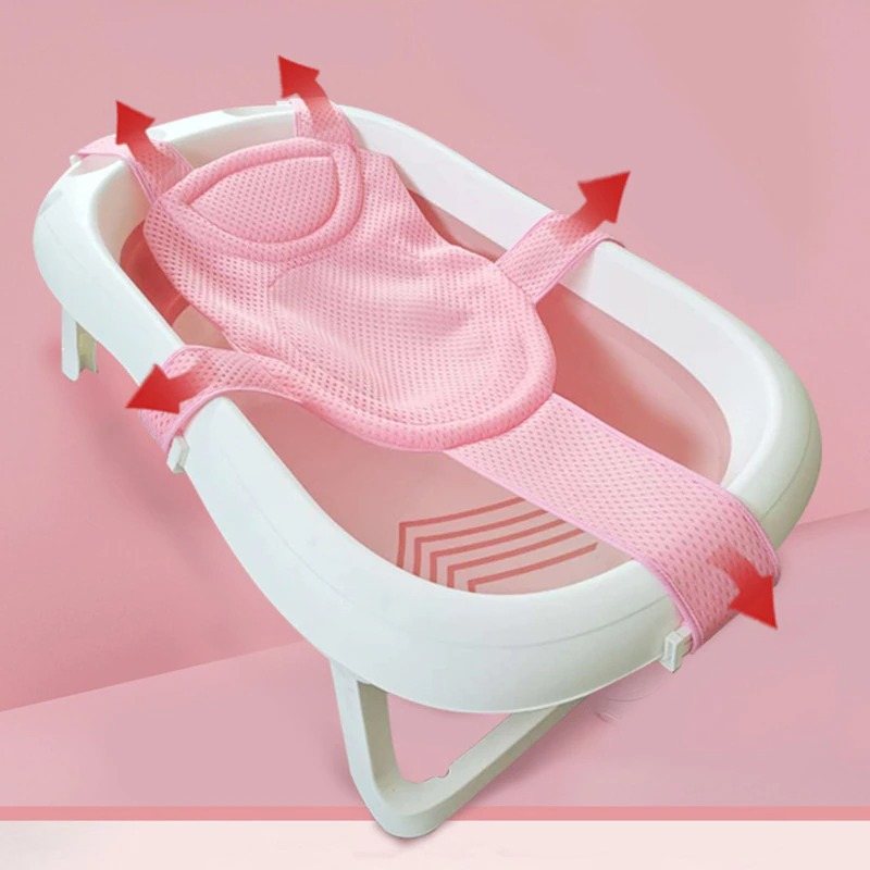 Baby Bath Mesh Justerbart Anti-slip Sitsstödnät