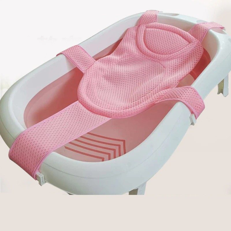 Baby Bath Mesh Justerbart Anti-slip Sitsstödnät