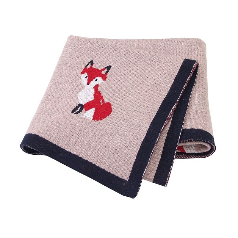 Baby Summer Fox Filt Wrap Mjuk Bomull