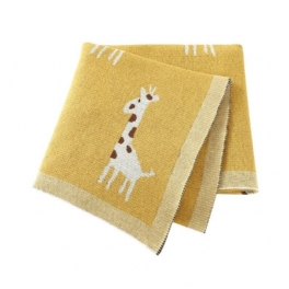 Baby Summer Giraffe Filt Wrap Mjuk Bomull