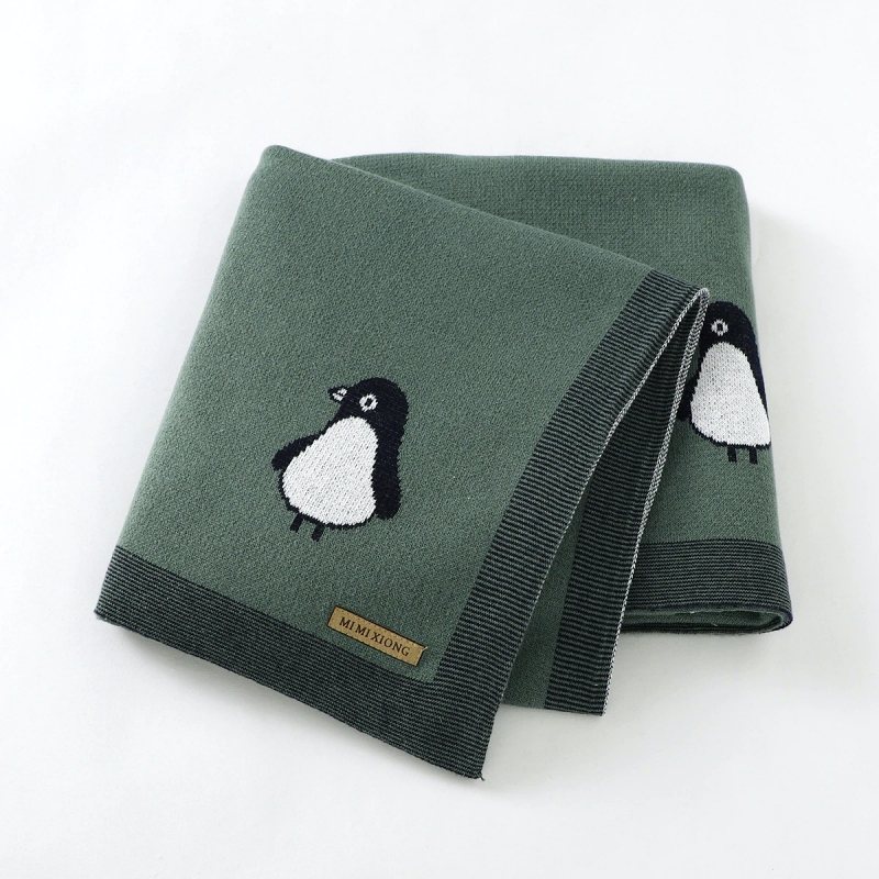 Baby Summer Penguin Filt Wrap Mjuk Bomull