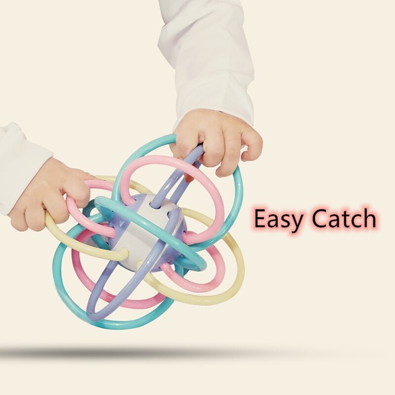 Baby Teether Ball Nyfödd Säker Mjukleksak