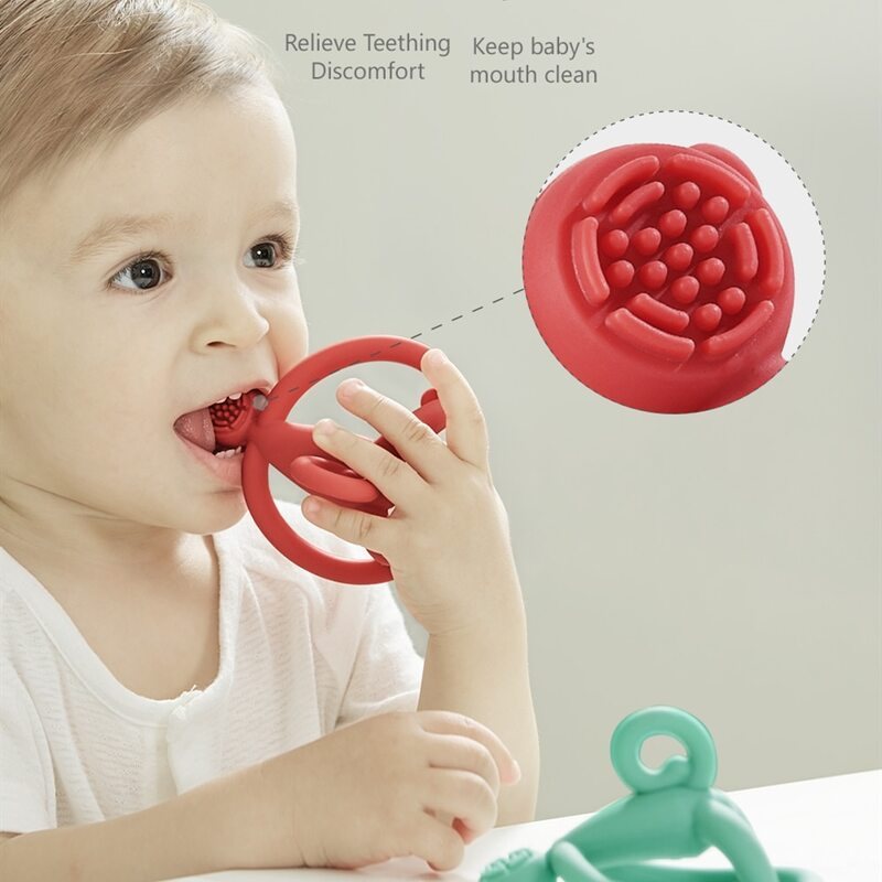 Baby Teether Tandvård Tandborste Monkey Toys