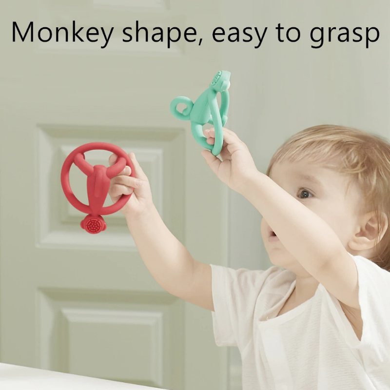 Baby Teether Tandvård Tandborste Monkey Toys