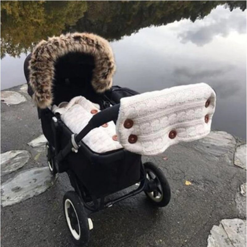 Baby Varm Filt Swaddle Wrap Med Barnvagn Handvärmare